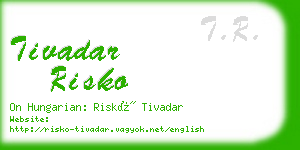 tivadar risko business card